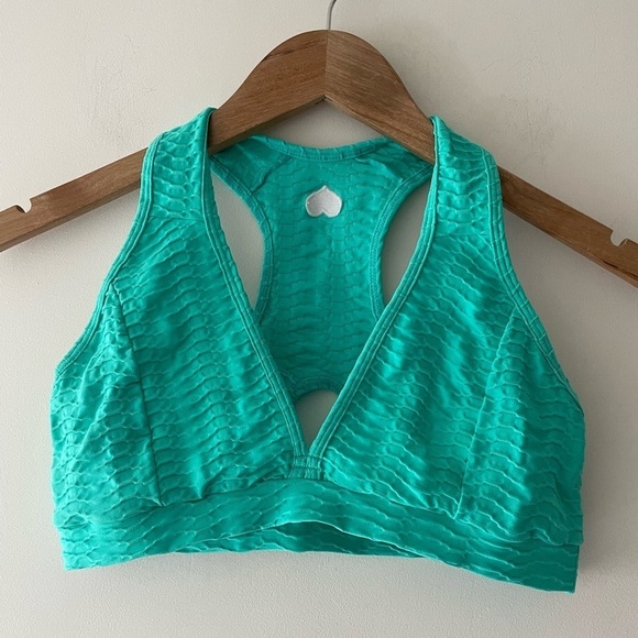 Booty by Brabants Tops - Booty By Brabants Aqua/Seafoam Sports Bra Top Original Fabric